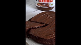 3 INGREDIENT NUTELLA CAKE #shorts