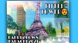 eiffel tower at night 2021 | eiffel tower bahria town karachi | bahria town karachi