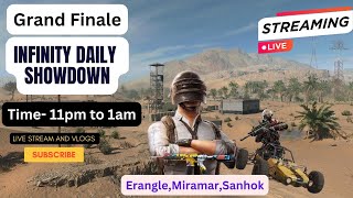 INFINITY DAILY SHOWDOWN 01-10-2024 | 11pm TO 1am  || #livestreamandvlogs #bgmi