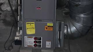 York Affinity 97.7% efficient gas furnace & AC installation