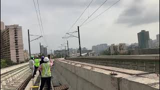 Mumbai Metro Line 7 actual Trial Run Video