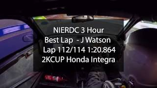 NIERDC 3 Hour - J Watson - Lap 112 - 1:20.864