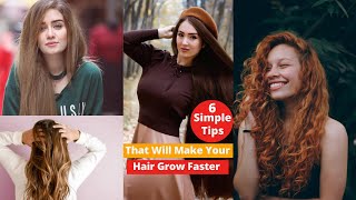 6 Hacks That Helped My Hair Grow Faster | How To Grow Long Hair #shorts #winterhaircare #haircare