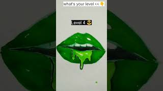 🔥HyperRealistic Green JuCcY lips💪level up ✨ can I get some subs//Saba draws #shorts