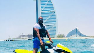 Driving a Jetski  Around Iconic Burj Al Arab, Dubai