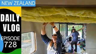 More ceiling going up!  [Life in New Zealand Daily Vlog #728]