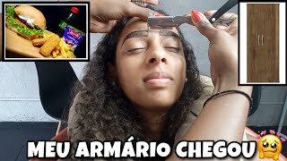 VLOG: FIZ AS MINHAS SOBRANCELHAS + MEU ARMÁRIO CHEGOU🤍