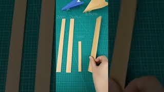 How to make a paper plane launcher in 1 minute #easy #howto #origami #craft #1minutevideo #shorts #1