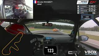 P2 Qualifying lap at Circuit Dijon-Prenois in 208 Cup class of TC France