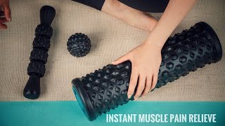 BEST Foam Roller 3 in 1 Massage Kit