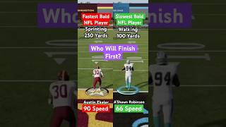 Fastest Bald NFL Player vs Slowest Bald NFL Player Who Will Win? Madden 25