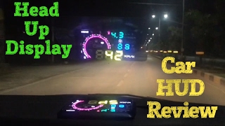 Unboxing & Usage Review Car HUD Heads Up Display OBD 2 Accessory