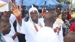 Moment Oba Ooni of Ife at Olojo Fastival 2024