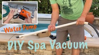 Cleaning Spa With A DIY Water Vacuum Using PVC And Vevor Budget Transfer Pump