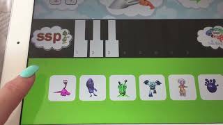 SSP Spelling Piano app with IPA Monsters! Spell in Speech Sounds. Visible English - Phonics app