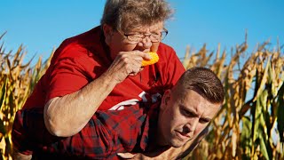 GRANDMA AT PUMPKIN PATCH!