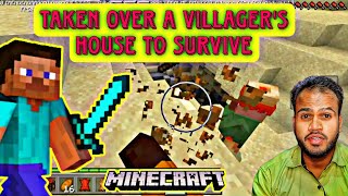 I've Taken Over a Villager's House to Survive in Minecraft