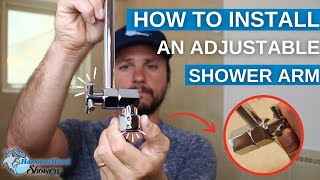 How to Install Hammerhead Adjustable Shower Arm In 5 Minutes