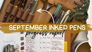 📚🍂 September Inked Pens ✒️~ Progress Report | TWSBI, Platinum, Pilot, Benu, Esterbrook, Jinhao