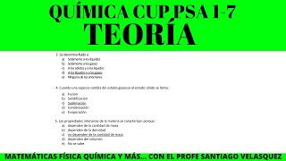 1 a la 7 CUP PSA QUÍMICA teoría