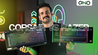 مقایسه‌ی بهترین کیبوردهای گیمینگ بازار ( Corsair K100 RGB vs Razer Huntsman V2 Analog)