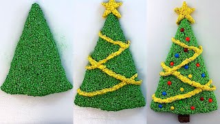 🎄 Quick & Easy CHRISTMAS TREAT (Rice Krispies Christmas Tree Cake)