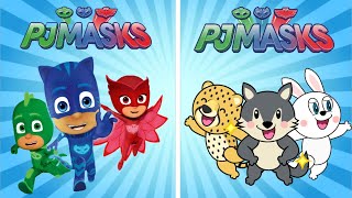 Funniest PJ Masks with Kids Cartoons in Zero Budget (MoonCake Ninja World)