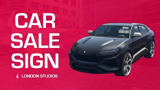 Car Sale Sign - Demonstration Video - FiveM Resource [Standalone/QBCore/ESX/vRP]