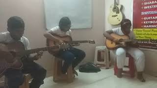 Students of Indian music academy# practice#time