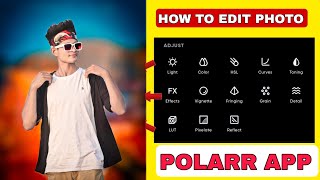 Polarr app photo editing 🔥||how to edit photo in polarr app ||best photo editing app