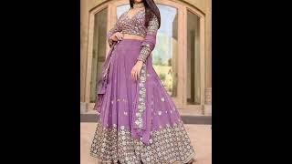 latest party wear lehenga choli design collection 💫 new collection 2023 #fashion #shorts #shortvideo