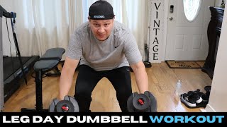 Fitness Journey Leg Dumbbell Workout / At Home