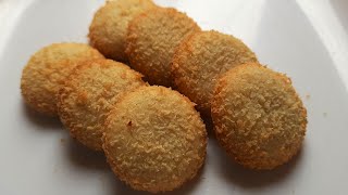 Coconut Biscuit Recipes | Eggless Coconut Cookies Without Oven | Quick Simple And Tasty Snacks