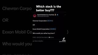 Chevron Corporation (CVX Stock) or Exxon Mobil Corporation (XOM Stock) #stocks #stockstobuy #trading