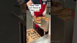 HOW THEY CUT PIZZA IN ITALY #shorts