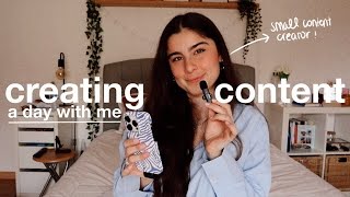 A day with me creating content | small creator diaries 📹