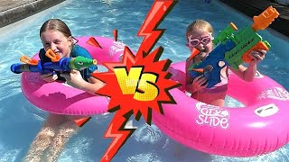 Défi  SOEUR vs MINI  SOEUR - Challenge piscine SISTER vs SISTER