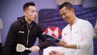 CRAZY Random Item Badminton ‘Racket’ Challenge ft. Lin Dan, Taufik Hidayat, Lee Yong Dae, Peter Gade