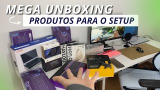 PRODUTOS QUE RECEBI PRO MEU SETUP EM OUTUBRO! MEGA UNBOXING GAMER