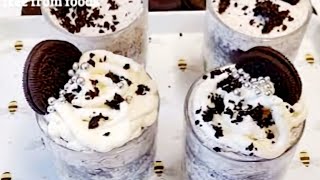 oreo dessert cups |recipes with whipping cream | dessert in a cup | no bake.