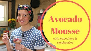 Chocolate Raspberry Avocado Mousse by Dani Venn // Dairy Free // The Gardenettes