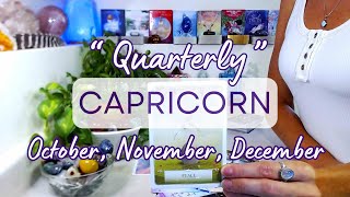 CAPRICORN "NEXT 3 MONTHS" October, November, December 2024: Favorable Change Brings Peace Of Mind!