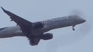 ♥️📹avión de Aeroméxico✈Embraer E170⛅Avion en descenso♥️☁️✈Aeropuerto AICM SEMAR CDMX 2024