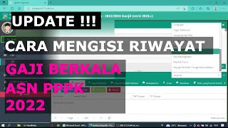 CARA MENGISI RIWAYAT GAJI BERKALA ASN PPPK DI DAPODIK 2023