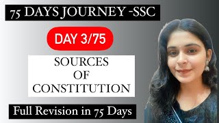 Trick to remember Sources of Indian Constitution #ssc #ssccgl #chsl #cpo #mts #selectionpost #cgl