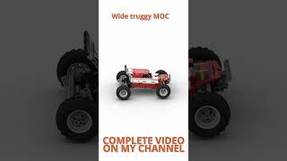 Lego Technic Vehicle MOC - Wide Truggy - Digital Speed Build #shorts #legovehicle #legotechnic