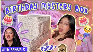 *Cutest* Birthday Mystery Box 🎂 Challenge Ft. @AanamC  | ThatQuirkyMiss