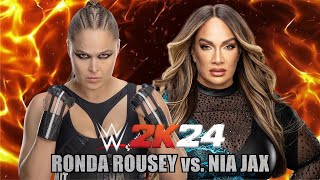 WWE 2K24 : 2024.07.31_SPECIAL MATCH_RONDA ROUSEY vs. NIA JAX