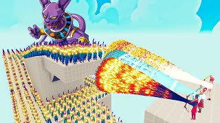 100x LORD BEERUS + 2x GIANT vs 3x EVERY GOD - Totally Accurate Battle Simulator TABS