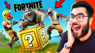 😂 LUCK BLOCKS FIGHT in Fortnite 🔥 | Funny Moments 😂 | Hitesh KS